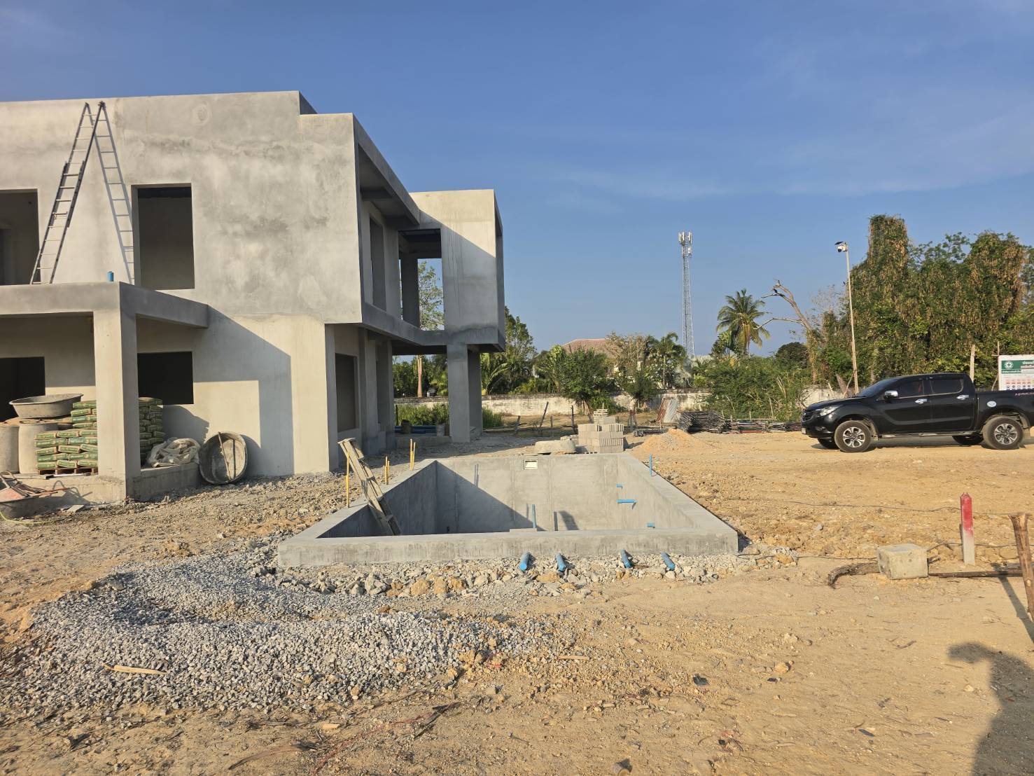 Визуализация дома с бассейном