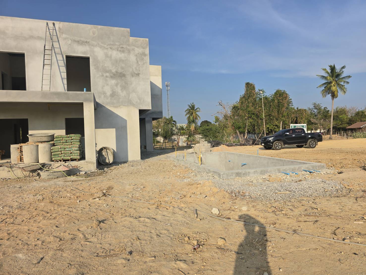 Стройплощадка и подготовка участка, ноябрь 2024